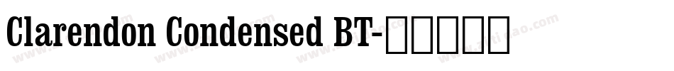 Clarendon Condensed BT字体转换
